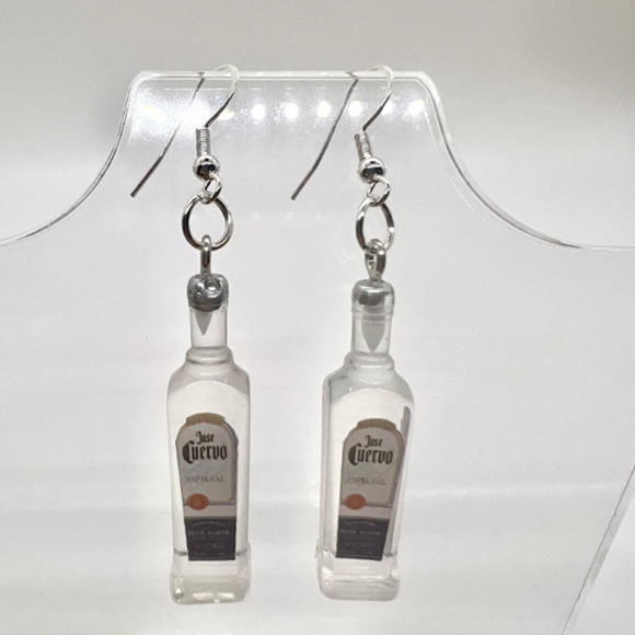 Jose Cuervo Tequila Earrings - New Years Eve Earrings - Alcohol Earrings - Picture 1 of 9